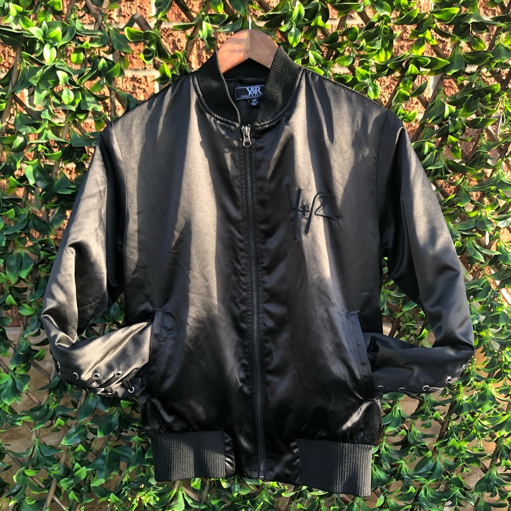Young & Reckless Black Laced Bomber Jacket